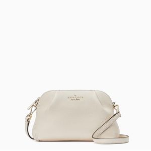 ♠️Kate Spade Dumpling Leather Convertible Wristlet Crossbody Bag, Parchment NWT